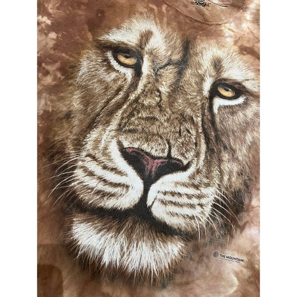 Vintage Y2K The Mountain 2013 Lion Animal Tie Dye T-Shirt - Picture 3 of 7